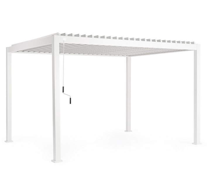 Garten Pergola Premium 300 x 300 cm Weiss